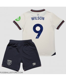 Günstige West Ham United Callum Wilson #9 Auswärts Trikotsatzt Kinder 2025-26 Kurzarm (+ Kurze Hosen)
